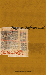 Hofmannsthal Cartas a Rilke